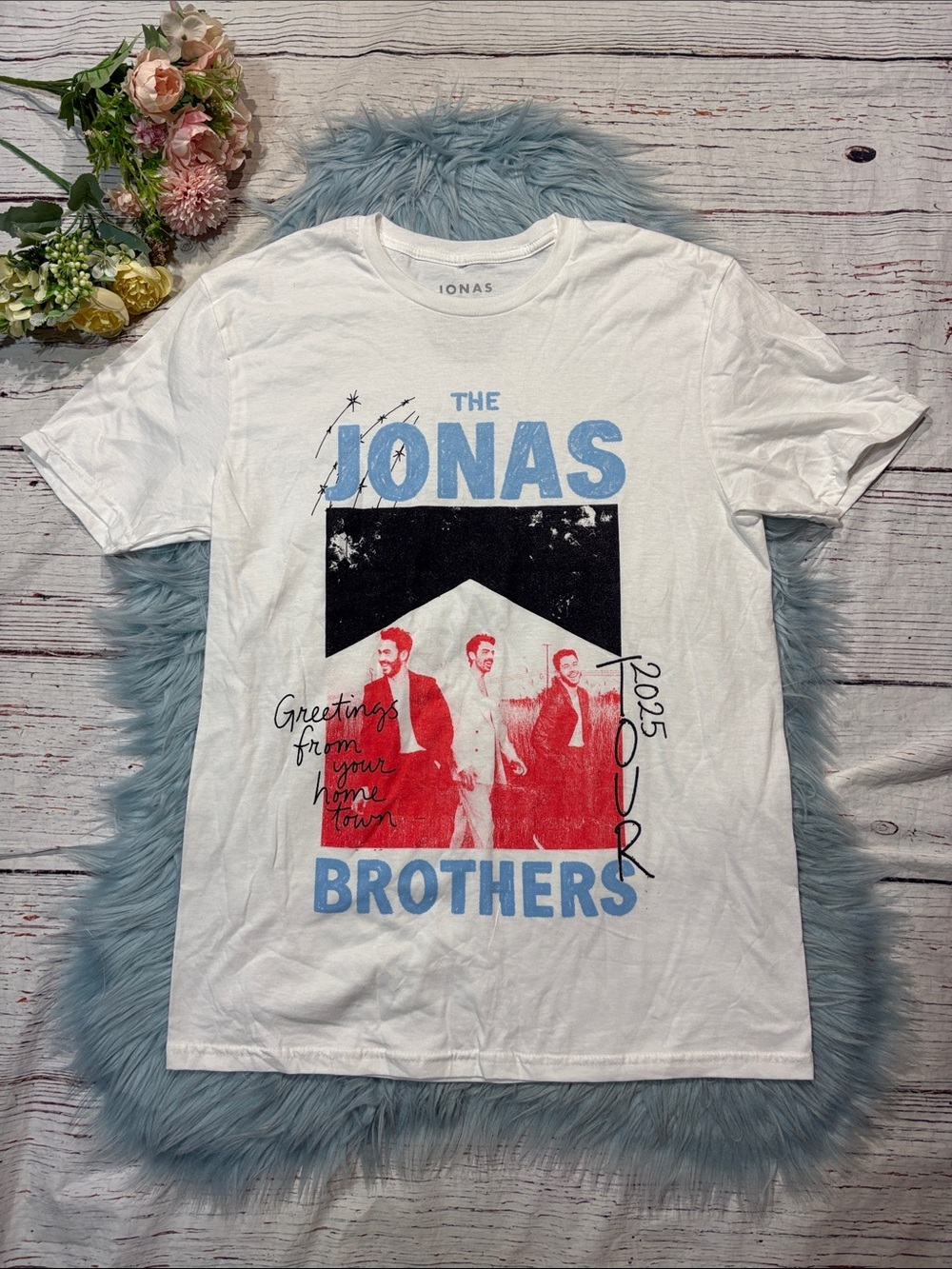 Jonas Brother Greeting from Your Hometown Tour 2025 Merch Tee
